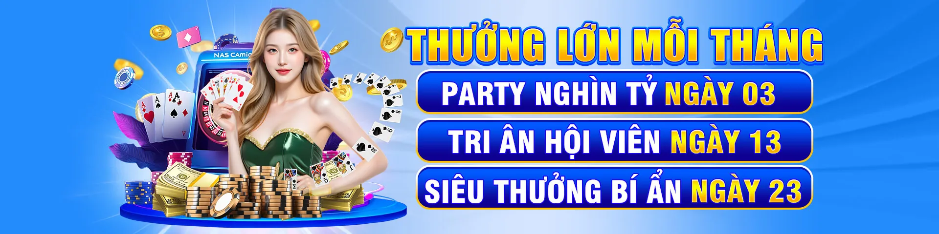Hình ảnh trang chủ 7clubs link vào với tông màu xanh vàng