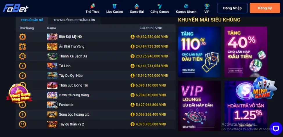 Đa dạng các môn thể thao tại 7clubs link vào